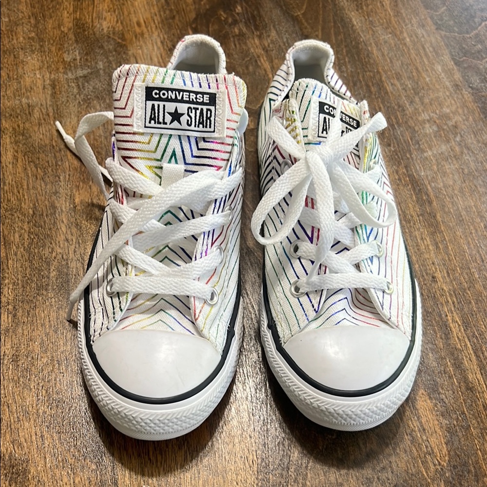 Converse Rainbow Chuck Taylor All-Star Sneakers Classic Design. Youth size 2